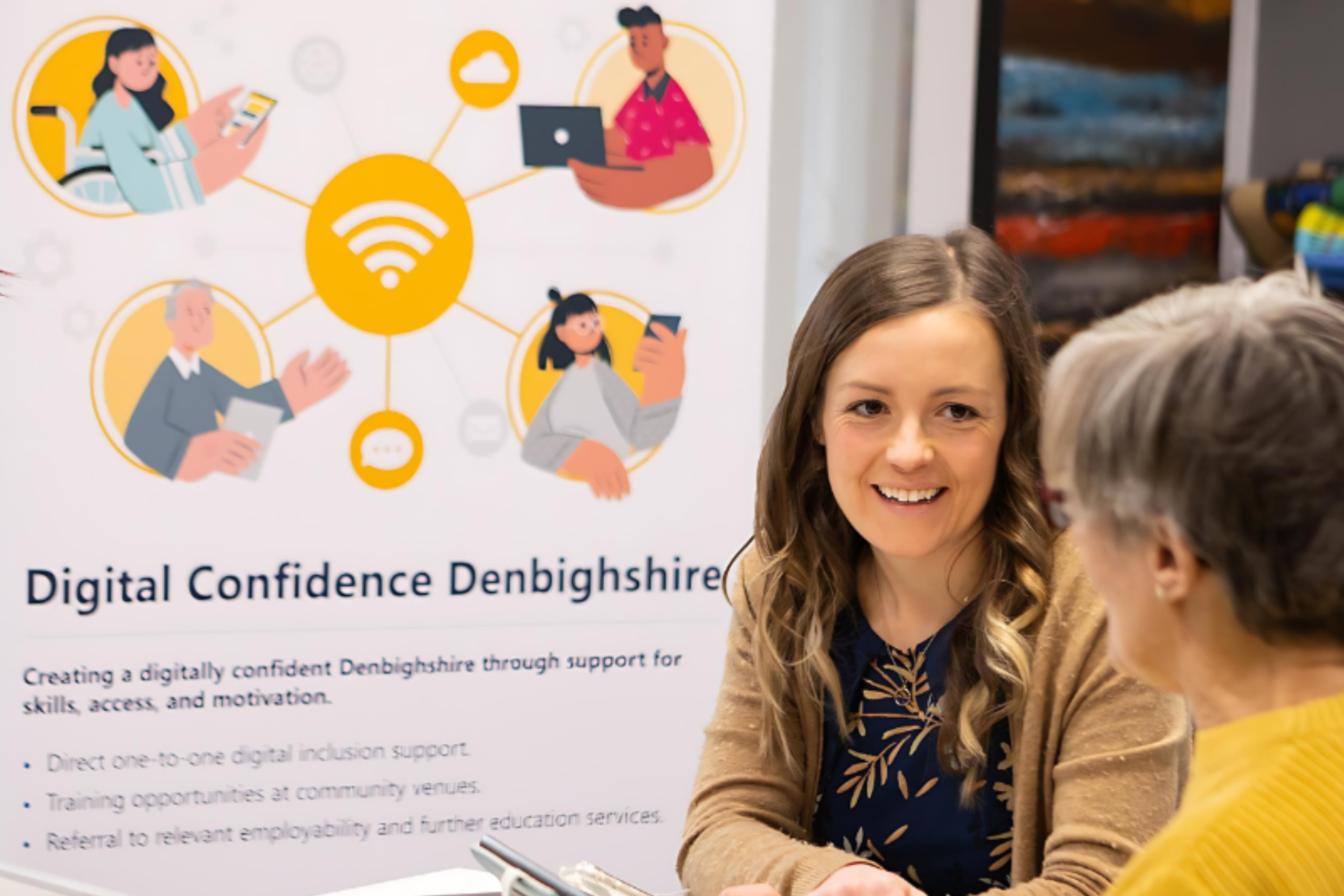 A workshop delivered as part of Digital Confidence Denbighshire